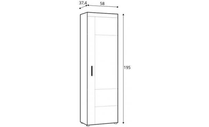 Skapis CORTINA MEBELWOJCIK CNAG06P